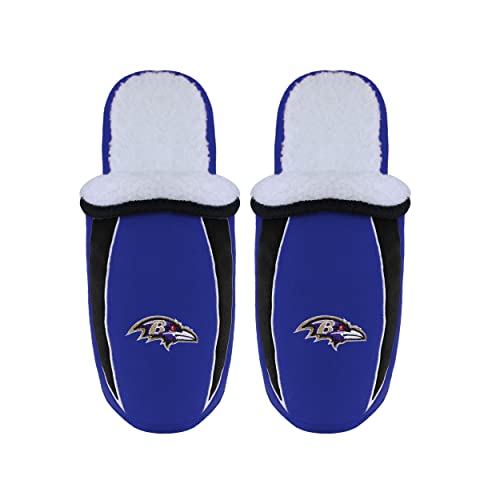 Image of FOCO NFL Mens Football Team Logo Moccasin Slippers Shoes