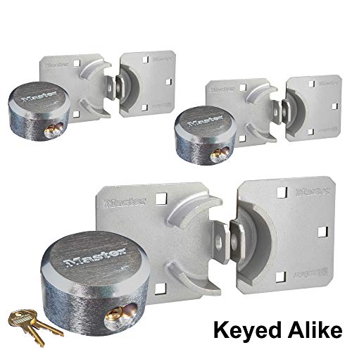 Image of Master Lock Hasp /Hidden Shackle Keyed Alike Padlocks w / 6 Keys, 770-6271KA-3
