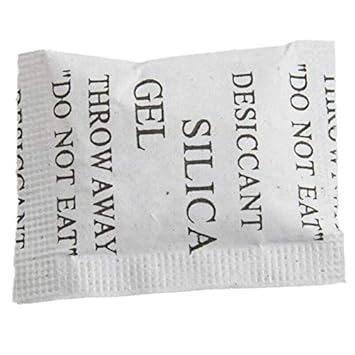 ELECTROPRIME 50 Pieces Silica Desiccant Drying Humidity Absorber Sachets Bags W5Q5