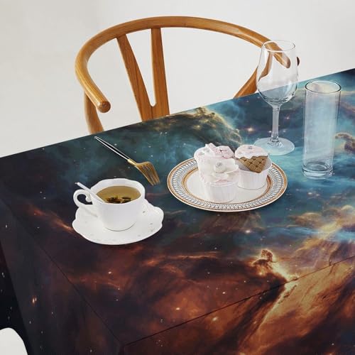 Nappe de table en lin 140x140 cm lavable pour cuisine et repas - 4