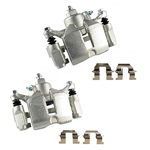Image of TRQ Rear Brake Caliper Set Compatible with 97-09 Buick 00-10 Chevrolet 98-02 Oldsmobile 97-03 Pontiac