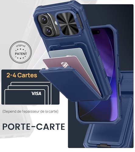 Coque iPhone 17 antichoc avec cache caméra réparateur pour préserver vos objectifs - 3