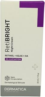 RetiBRIGHT Night Cream Dermatica | Retinol + Kojic Acid + Hyaluronic Acid | For All Skin Types | 30ml Price In India