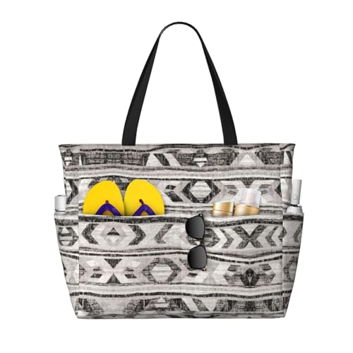 Grand sac fourre-tout noir et gris : résolvez le manque d'espace avec ce sac de travail chic