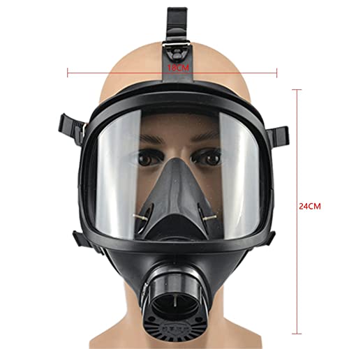 Máscara facial completa de silicona autocebante, máscara facial reutilizable para protección contra el polvo en carpintería y uso industrial
