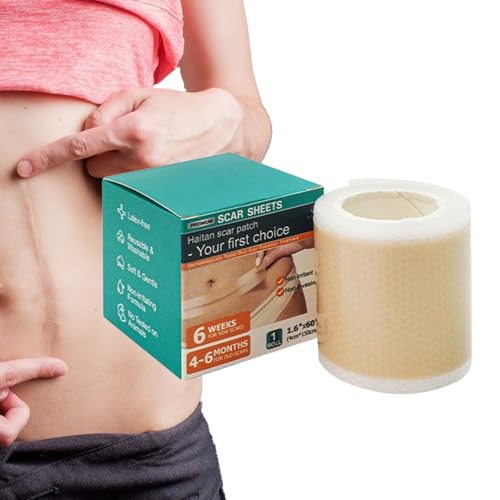 Parches para Cicatrices | Tiras de Silicona para Cicatrices 4x150 cm,Parches con Adhesión Duradera y Respetuosos con la Piel, Apósitos Naturales para Cuello, Cuerpo, Frente, Espalda y