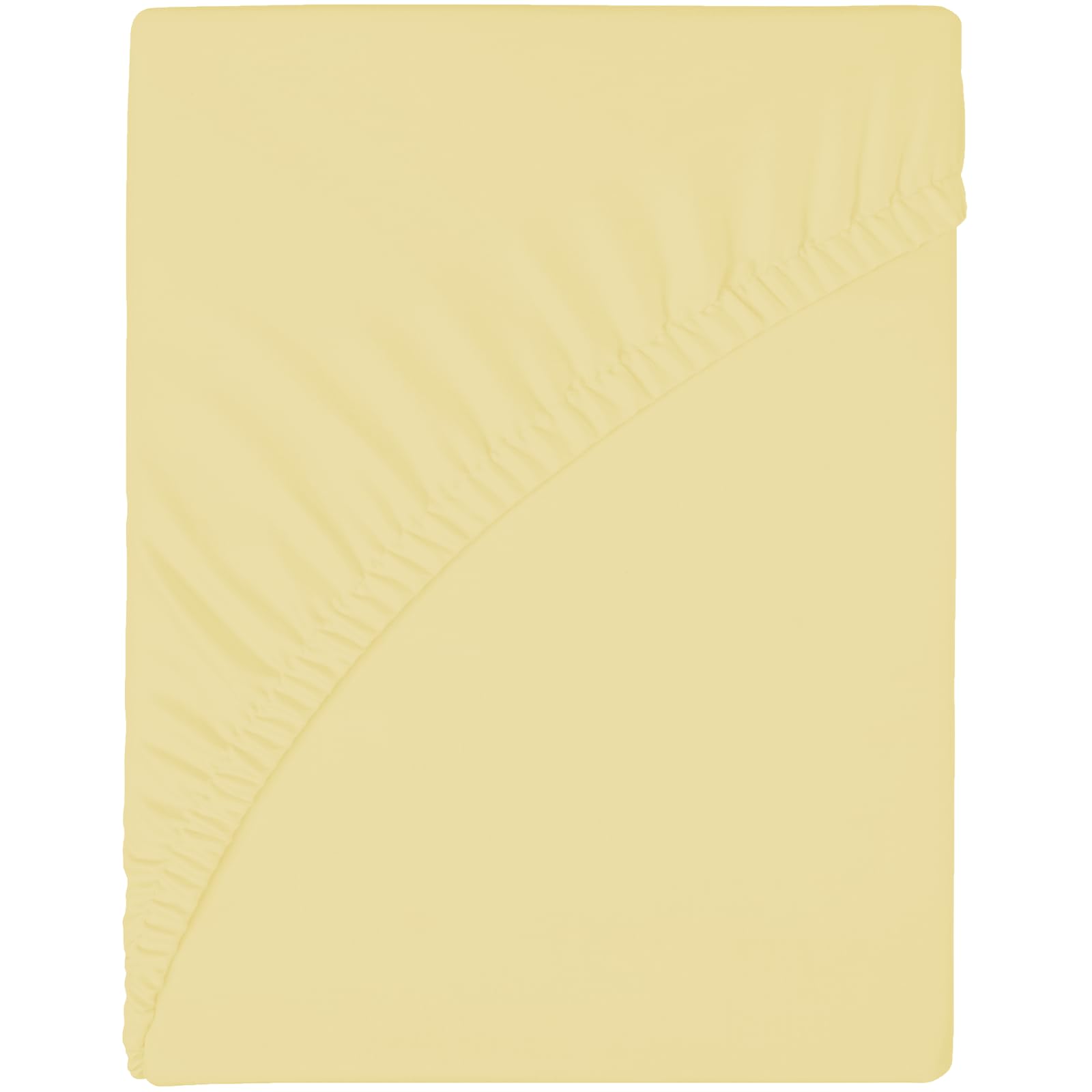 wyewye Spannbettlaken für 160 x 200 x 25 cm, Mikrofasergewebe, Schrumpfung und kein Verblassen, Eiscreme