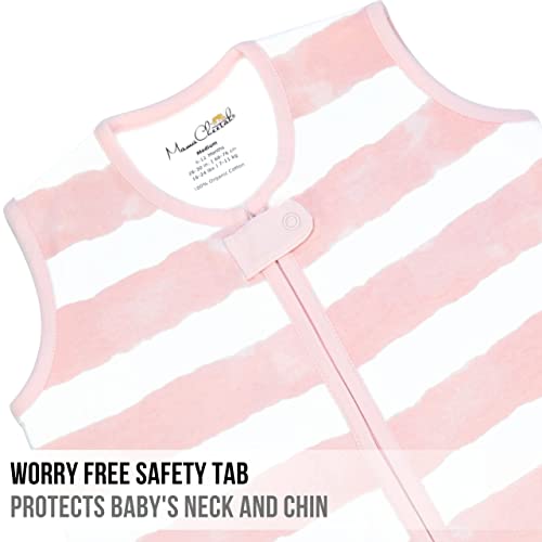 Image of Mama Cheetah Baby Sleep Sack 0.5 TOG, Organic Cotton Baby Wearable Blanket with Two-Way Zipper, Swaddle Transition Baby Sleeping Bag for Newborn Infant Toddler Boy Girl, 12-18 Months