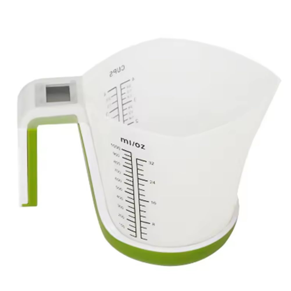 CTRLZS Detachable Measuring Tools 1000ml/5kg Electronic Cup Baking Milk Powder Brewing Household Scales Green