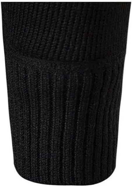Men Cardigan Winter Warm Cashmere Zipper Stand-Up Collar Casual Sweatercoat