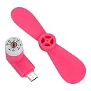 Justcellz Mini Portable USB Type-C Fan for Smartphones – Dual Blade Mobile Cooling Fan Pack of 2(Multicolor) gallery image
