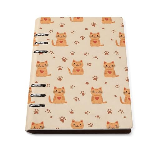 Carnet de notes A5 mignon motif patte de chat : une idée cadeau originale pour l'école