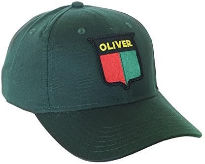 J&D Productions Vintage Oliver Split Shield Logo Green Hat with Solid Back