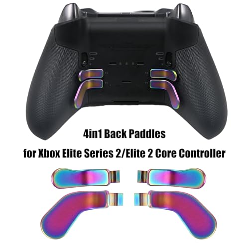 Image of 13 in 1 Accessories for Xbox One Elite Series 2 Controller,Metal Thumbsticks for Xbox Elite Wireless Controller Series 2 Core,Elite Controller Series 2 Controller Accessory Replacement Parts(Rainbow)