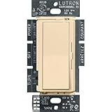 Lutron Diva LED+ Dimmer Light Switch for Dimmable LED, Halogen, and Incandescent Bulbs, 150 Watt, Single-Pole or 3-Way, DVCL-153P-IV, Ivory