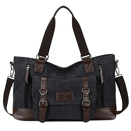Plecak turystyczny Męskie Siłownia Torby sportowe do fitnessu Na zewnątrz Przenośny Duża torba Moda Na ramię Crossbody Mężczyzna Wielofunkcyjny bagaż Duffle (Kolor : CZARNY)