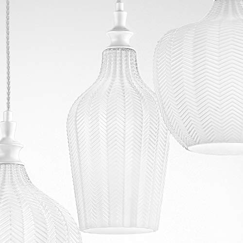 Lampadaire moderne en verre blanc E27 LED pour un éclairage doux - 4