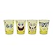 Silver Buffalo SG031SG1 Nickelodeon SpongeBob Faces Mini Glass Set, 4-Pack
