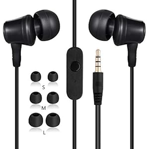 Amoner In-ear hoofdtelefoon, 2019 stereo sport oortelefoon sterke bas bekabelde headset oortelefoons hoofdtelefoon met…