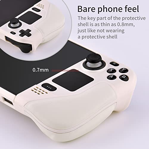 UYIYE Funda protectora para Steam Deck - Funda con función atril - Accesorio fiable en color blanco - imagen 4