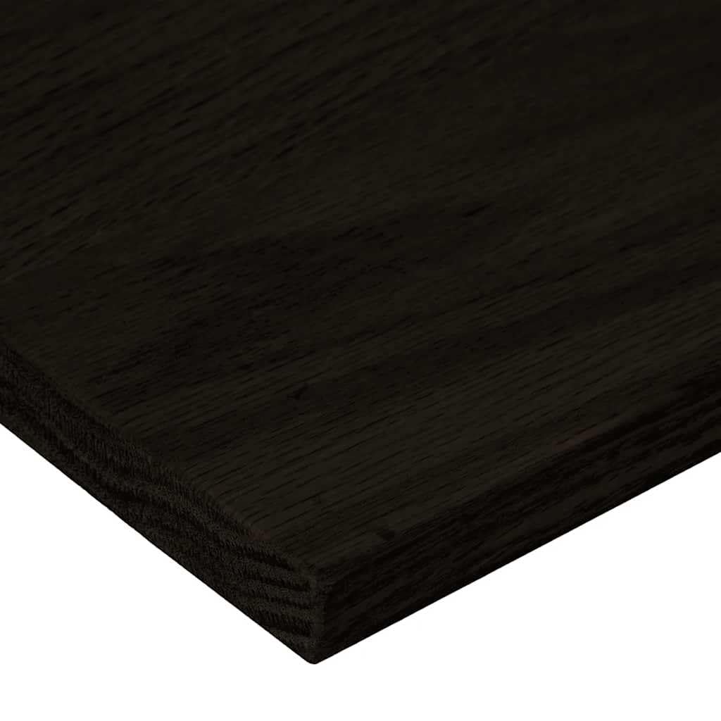 vidaXL Peldaños de escalera 2 uds madera maciza roble marrón oscuro, peldaño de escalera, peldaño de escalera de roble, alféizar de ventana