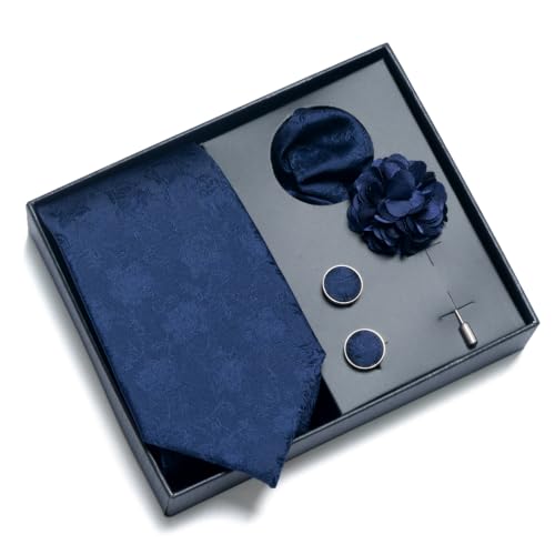 Image of joy alice 70 Colors Ties Set Men Mixed Color Necktie Handkerchief Cufflinks Brooch 3.15 Formal