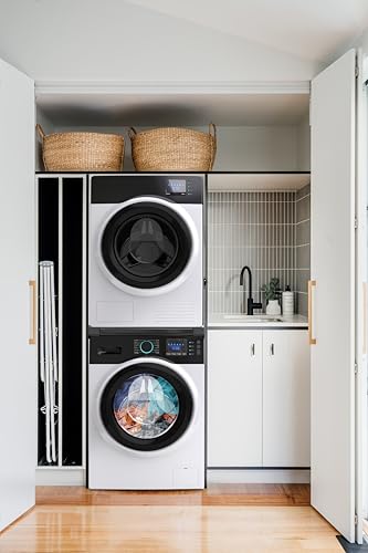 Meliconi Torre Noir Shelf, Universal Washer-Dryer Overlay Kit, Removable Shelf, Pre-assembled, Safety Strap, 250 kg, Black - Image 6