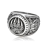 Gungneer - Anillo de acero inoxidable para hombre y mujer, diseño de pata de oso celta, estilo vikingo berserker