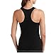 Womens Dri-More built in Bra Racerback Tank Activewear Gym Sports (XL (16-18), Black)
