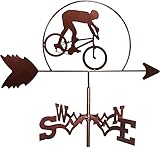 Outils pratiques : le style architectural, la girouette est non seulement très belle, mais également très utile pour surveiller la direction du vent. Très approprié pour la décoration extérieure. Avec un design de forme exquise, ce qui le rend plus attrayant, vos visiteurs trouveront sûrement votre maison bientôt. Et il peut bien décorer votre jardin. Surprenez-les !