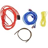 Transmission stable : le kit de câblage audio pour voiture utilise une technologie avancée pour assurer une transmission ininterrompue lors de l'installation de votre amplificateur, préservant ainsi la clarté du son en toutes circonstances. câble d'amplificateur pour caisson de basses, câblage pour caisson de basses de voiture