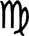 Adesivi astrologia Segno Zodiaco, Motivo Vergine Horoscope Auto