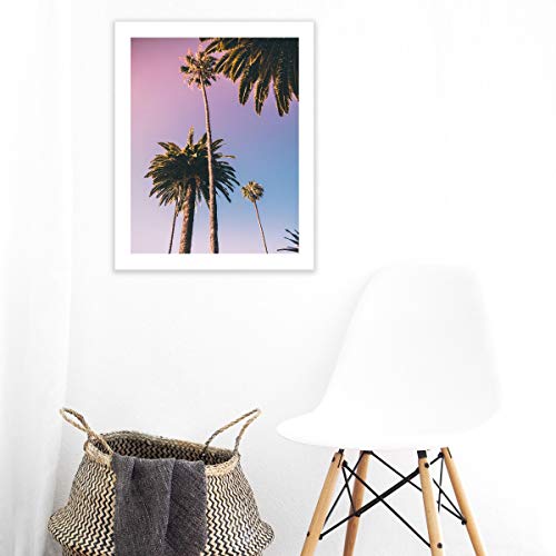 Humble Chic Sunset Palm Trees Ombre, 16X20 Vertical Wall Art Prints - Unframed Hd Printed Plants Picture Poster Decorations For Home Decor Living Dining Bedroom Bathroom College Dorm Room #TOP1