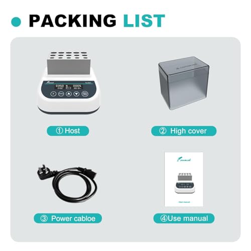 Gel Heater Machine, PRP Trockenbadblock 2,5-15ml Spritzen, Digital Lab Inubator w Temp Control 9 Programme Kühlung, Präzise Plasma Gel Maker für Klinik