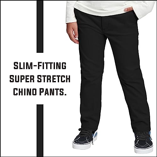 Boy's Super Stretch Slim Fit School Uniform Chino Pants2
