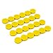 Bullseye Office Magnets (24 Pack) - Yellow Round, Refrigerator Magnets - Perfect as Whiteboards, Lockers, or Fridge Magnets [Yellow]