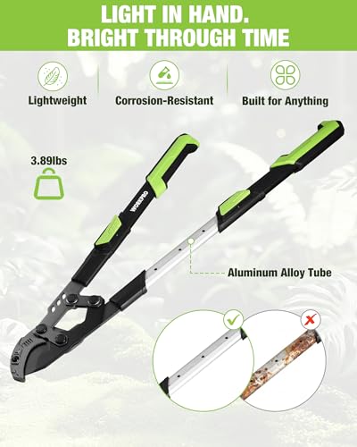 Tijeras de podar WORKPRO ajustables 26-33 pulg miniatura 3