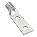Panduit LCDX8-14D-L Flex Conductor Copper Compression Lug, 2 Hole, #8 AWG Flex, 1/4-Inch Stud, 1-Inch Hole Spacing