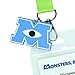 Disney Monsters Inc Scarer of The Month Mike Wazowski Scarer Assistant Breakaway Lanyard ID Badge Holder with 2