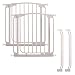 Dreambaby Chelsea Auto Close Security Gate in White Value Pack (Includes 2 Gates and 2 Extensions)