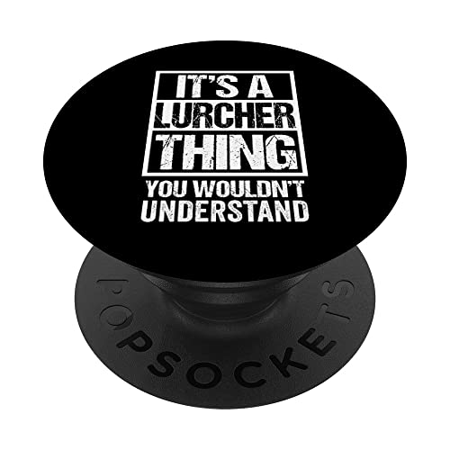 Funny Lurcher Parent Quote Mixed Dog Breed Lover PopSockets PopGrip Adhesivo