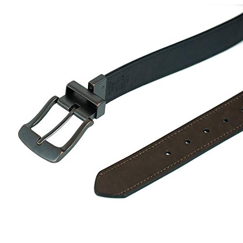 Image of Levi's Leather Men's Levis 40Mm Reversible Belt With Brushed Silver Buckle