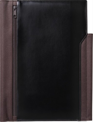 Couverture de cahier B5S noir Jim fete roi Reza en cuir importé du Japon