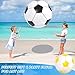 Lewtemi 2 Pcs 40 Inch Giant Inflatable Soccer Ball Large Huge Beach Balloons Oversized Football Sport Birthday Party Decoration Favor Gift Pool Supplies for Outdoor Piñata Activity(Black, Yellow)