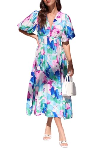 Image of Sissyaki Women's Floral Maxi Dress 2026 Summer Spring Wedding Guest Dress