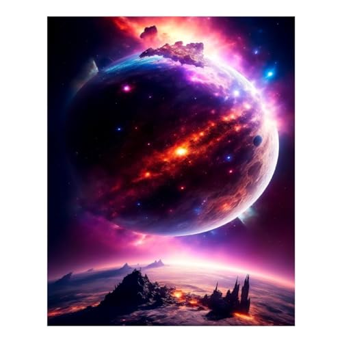 Kit peinture diamant Astral Mirage POLIUAWS 40x50 cm loisirs créatifs