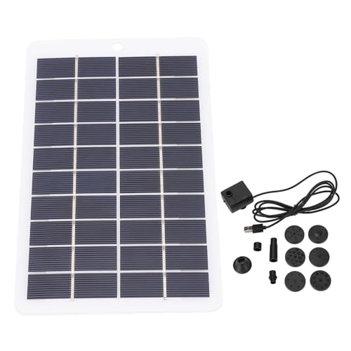 Kit de bomba de agua solar EMUKOEP de 4W y 5V con flujo directo para fuentes de patio 7