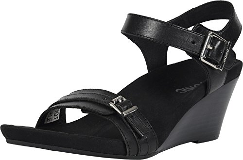 Vionic Noble Laurie - Women's Wedge Sandal Black 9