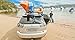 Rhino-Rack J Folding Kayak Carrier Extension, Includes 2 Padded Buckle Tie Downs & Two Straps, Double Your Carrying Capacity, Black (S512X)