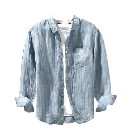 Chemise en lin homme douce pour la peau sensible qui évite la transpiration